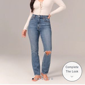 Abercrombie 90s Straight Slim Ultra High Rise SZ 27R